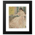 thumbnail image 2 of Louis Icart 15x18 Black Modern Framed Museum Art Print Titled - Pensive Woman, 2 of 5
