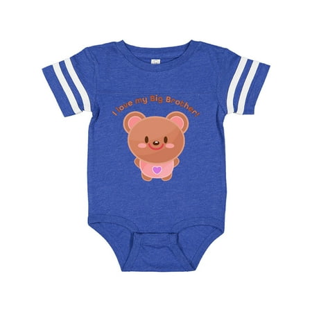 

Inktastic I Love My Big Brother- cute baby bear Gift Baby Boy or Baby Girl Bodysuit