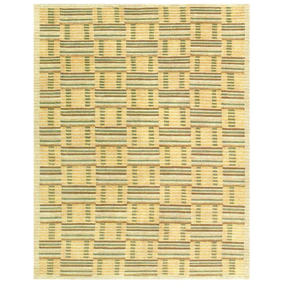 Feizy Cedar Hill Modern Checkered, Gold/Green, 5' x 8' Area Rug Stain Water Resistant Pet & Kid Friendly Casual Color Block Design Carpet for Living Dining Bed Room