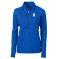 thumbnail image 2 of Women's Cutter & Buck Royal Duke Blue Devils DryTec Adapt Eco Knit Stretch Recycled Raglan Half-Zip Top, 2 of 3