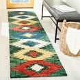 thumbnail image 2 of SAFAVIEH Aspen Mladen Southwestern Wool Runner Rug, Green/Red, 2'3" x 9', 2 of 8