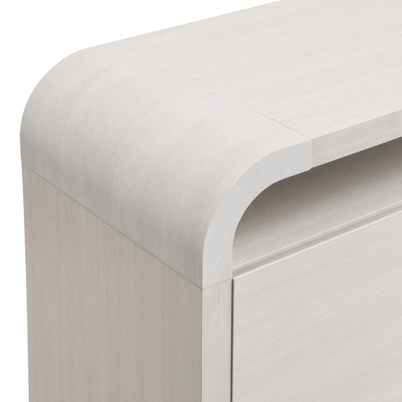 Euroco 59" Buffet Cabinet with Storage, Modern Sideboard Coffee Bar Cabinet with Open Shelf for Kitchen Living Room,White Oak