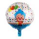 thumbnail image 2 of Kit de globos de payaso Mylar de 18 cm, 2 unidades, para niños, 2 of 3