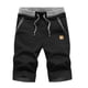 thumbnail image 1 of Pantalones cortos para hombre, pantalones cortos de vestir para hombre, pantalones cortos casuales de corte clásico con cordón, pantalones cortos de playa de verano con cintura elástica y, 1 of 5