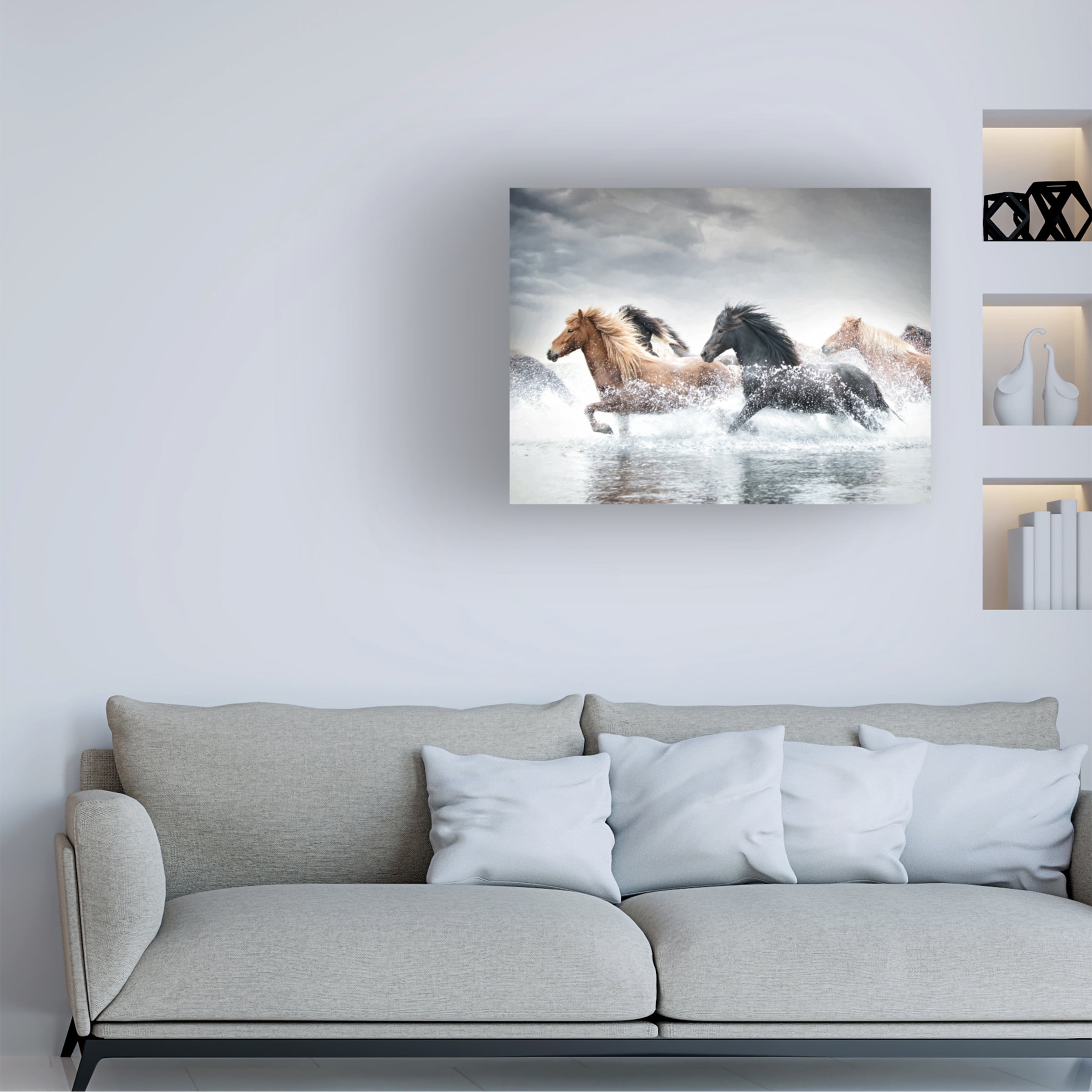 PHBurchett 'Horse Run V' Canvas Art