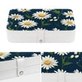 thumbnail image 4 of Daisy Portable PU Leather Travel Jewelry Stand Organizer Box with Removable Compartment and Necklace Holder, 4 of 6