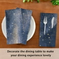 thumbnail image 6 of 1 Pack 20'' x20" Satin Table Napkins Dinner Napkins for wedding Party Decoration events Sky Full Of Shooting Stars, 6 of 6