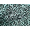 thumbnail image 5 of oneOone Cotton Poplin Aqua Blue Fabric Paisley Quilting Supplies Print Sewing Fabric By The Yard 56 Inch Wide-B2, 5 of 6