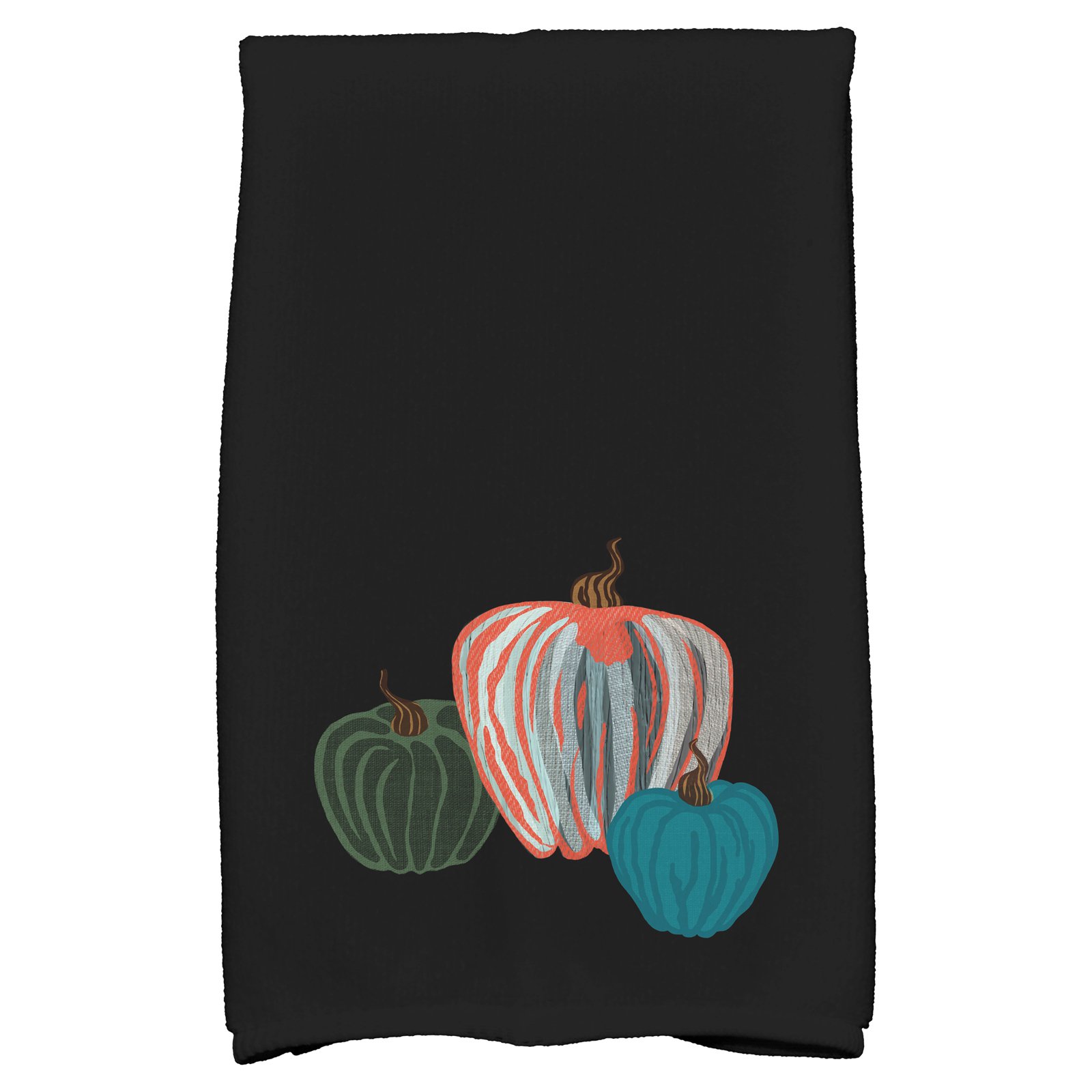 Simply Daisy 18" x 30" Pumpkin Spice Holiday Geometric Print Kitchen Towel