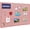 Pink, variant on Large Bulletin Board, 48 X 36 inches Felt Board Notice Pin Board,4' x 3' Cork Board Alternative for Wall, Self-Adhesive Vision Board Mood Board Foldable Photo Board with 30 Pushpin-Warm White