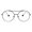 black clear, variant on Womens Metal Ball Tip Retro Trend Unique Feminine Pilots Sunglasses Black Clear