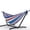 Blue & White & Red Stripes, variant on JoanKaren Double Hammock with Portable Space Saving Heavy-Duty Steel Stand,2 Person Outdoor 450lb Capacity Standing Hammocks,Indoor/Outdoor,Blue and White Stripes