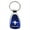 Blue, variant on Ford Mustang Tri-Bar Keychain & Keyring - Red Teardrop