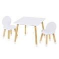 thumbnail image 3 of UTEX Table pour Enfants avec 2 Chaises pour Tout-Petits, Garçons, Filles, Ensemble Table et Chaises 3 Pcs, Blanc, 3 of 6