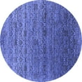 thumbnail image 1 of Ahgly Company Indoor Round Oriental Blue Industrial Area Rugs, 8' Round, 1 of 4