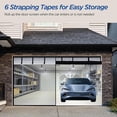 thumbnail image 5 of Garage Screen Doors for 2 Car Garage,16x7FT Fiberglass Magnetic Garage Door Screen, Hands Free Retractable Garage Net Screen Door Mesh with 6 Roll Up Starps and 26 Magnets for Patio, Gym, Porch, 5 of 5