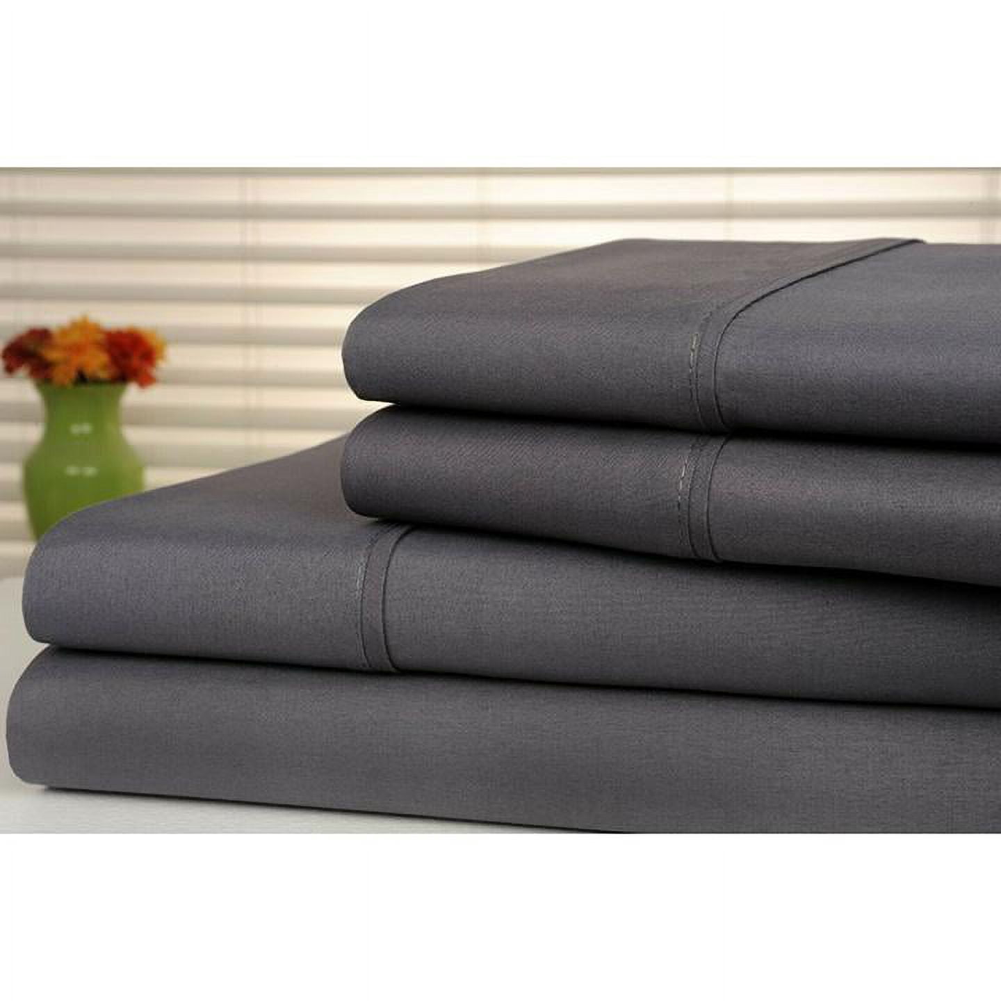 1800 Count Bamboo Egyptian Comfort Extra Soft Solid Bed Sheets 4 Piece Set - 8 Colors - Queen / Taupe