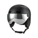 thumbnail image 4 of Casco de snowboard con gafas de esquí, circunferencia de la cabeza ajustable, casco de nieve Negro, 4 of 9