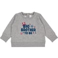 thumbnail image 2 of Inktastic Big Brother to Be with Stars Baby Sweatshirt, 2 of 4