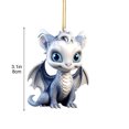 thumbnail image 3 of RnemiTe-amo Dragon Christmas Tree Hanging Ornament Christmas Cute Acrylic Dragon Figurines Christmas Tree Hanging Ornament,Hanging Car Ornaments,Charm Pendant Gifts Holiday Party Craft Decor, 3 of 8