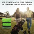 thumbnail image 6 of FINGER TEN Golf Pouch Bag for Valuables Tee Color with 4 Golf Pencil Pack, Zippered Pocket Gear Clip Hook to Bag, 6 of 6