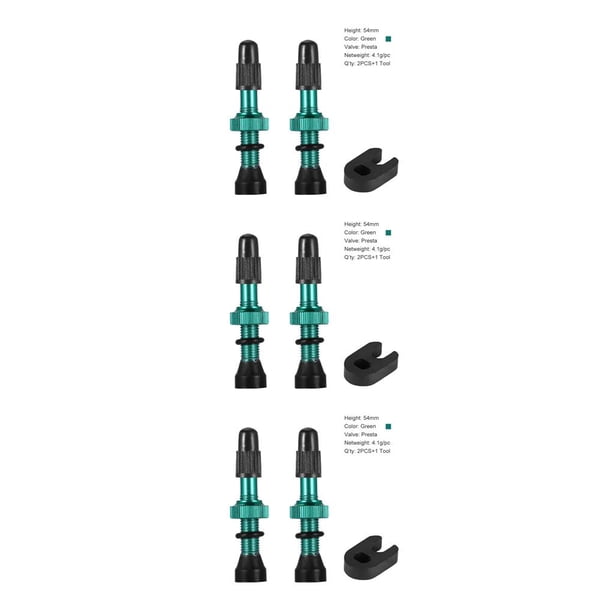 Yuarrent 2 uds válvula sin cámara extraíble aleación de cobre núcleo de goma boquilla de vacío accesorios de neumáticos alternativos suministros de Type1 NO1 Yuarrent CBP031946