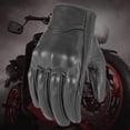 thumbnail image 1 of LinenLoon Leather Motorcycle Gloves Fingerless. Summer Motorcycle Gloves with Knuckle Protection Waterproof Driving Gloves Windproof Riding Gloves for ATV Black, 1 of 5