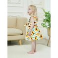 thumbnail image 4 of Vestido Renotemy, vestido de verano con gorro y girasoles amarillos para niña, 4 of 6