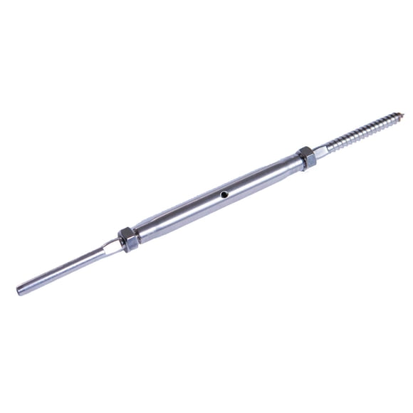 VistaView CableTec Stainless Steel Hand-Crimp Lag and Stud Turnbuckle Tensioner for 1/8" Cable Railing (Lot of 10)