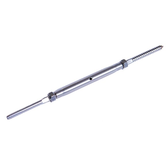 VistaView CableTec Stainless Steel Hand-Crimp Lag and Stud Turnbuckle Tensioner for 1/8" Cable Railing (Lot of 10)