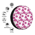 thumbnail image 4 of Logiee Orchids Flowers Print Spare Tire Cover, Universal Wheel Protectors,Waterproof Dust-Proof UV Sun Wheel Tire Cover,Fit for SUV, RV, Travel Trailer, Truck-16 inch, 4 of 6