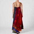 thumbnail image 4 of WILLBEST Dress Robes pour Femmes Maxi Femmes Bordure Contrastée Bretelles Spaghetti Tenues d'Été Voyage Robes Longues Sans Manches, 4 of 5