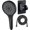 Black suit C, variant on Hand-held Pressurized Shower Head, Ultra-powerful Water Outlet Shower with Large Panel