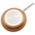 thumbnail image 2 of Frying Pan , Nonstick Copper Frying Pan with Titanium Ceramic Interior, Nonstick Frying Pans, Nonstick Skillet , Copper Pans Nonstick, Induction Compatible,Round, 2 of 7