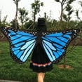 thumbnail image 3 of Colorful Soft Fabric Butterfly Wings Fairy Ladies Nymph Pixie Costume Accessory, 3 of 5
