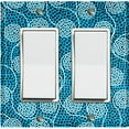 thumbnail image 1 of Metal Light Switch Plate Cover Colorful Safari African Tribal Art Pattern SFR029, 1 of 13