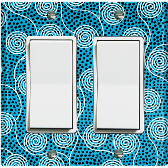 Metal Light Switch Plate Cover Colorful Safari African Tribal Art Pattern SFR029