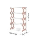 thumbnail image 3 of Clearance! Boovnll Shoe Rack 5 Tiers Sturdy Metal Stackable Rack 20-25 Pairs Shoe Storage Organizer, Shoe Organizer for Entryway, Dormitory, Bedroom, Bathroom, Shoe Storage, 3 of 6