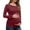 Wine, variant on Annhoo Women's Long-Sleeved Maternity Shirts Soft Crew Neck Solid Color Pullover Dressy Comfy Tunic Pregnant Basic Tops