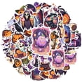 thumbnail image 2 of 35pcs-50pcs Charming Stationery Stickers Funny Witch Stickers Halloween Kids Stickers for Luggage Phone Laptop, 2 of 9