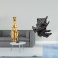 thumbnail image 2 of Figura de guepardo,Figura de guepardo dorado,adorno de escritorio moderno,Adorno de mesa con estatua de guepardo realista,Figura de mesa,Estantes de sujetalibros Estatua de sujetalibros, 2 of 8
