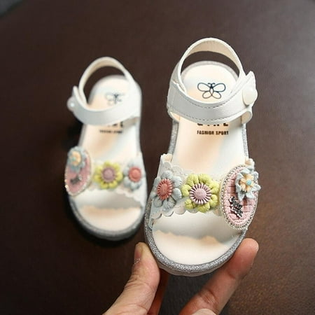 

Girls Sandals Pineapple Flower Sweet Soft Children Beach Shoes Kids Summer Floral Sandals Princess Fashion Flat Shoes