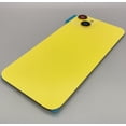 thumbnail image 6 of Glass Back Compatible With Phone 14 Plus Yellow Battery Door Camera Lens Bezel Magnetism Ring + Metal Plate Plain Without Logo, 6 of 6