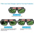 thumbnail image 4 of Gafas de soldador CHAO con oscurecimiento automático color negro, 4 of 5