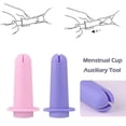 thumbnail image 2 of Silicone Booster for Reusable Menstrual Cups - A Hygiene Product Menstrual cup booster purple, 2 of 5