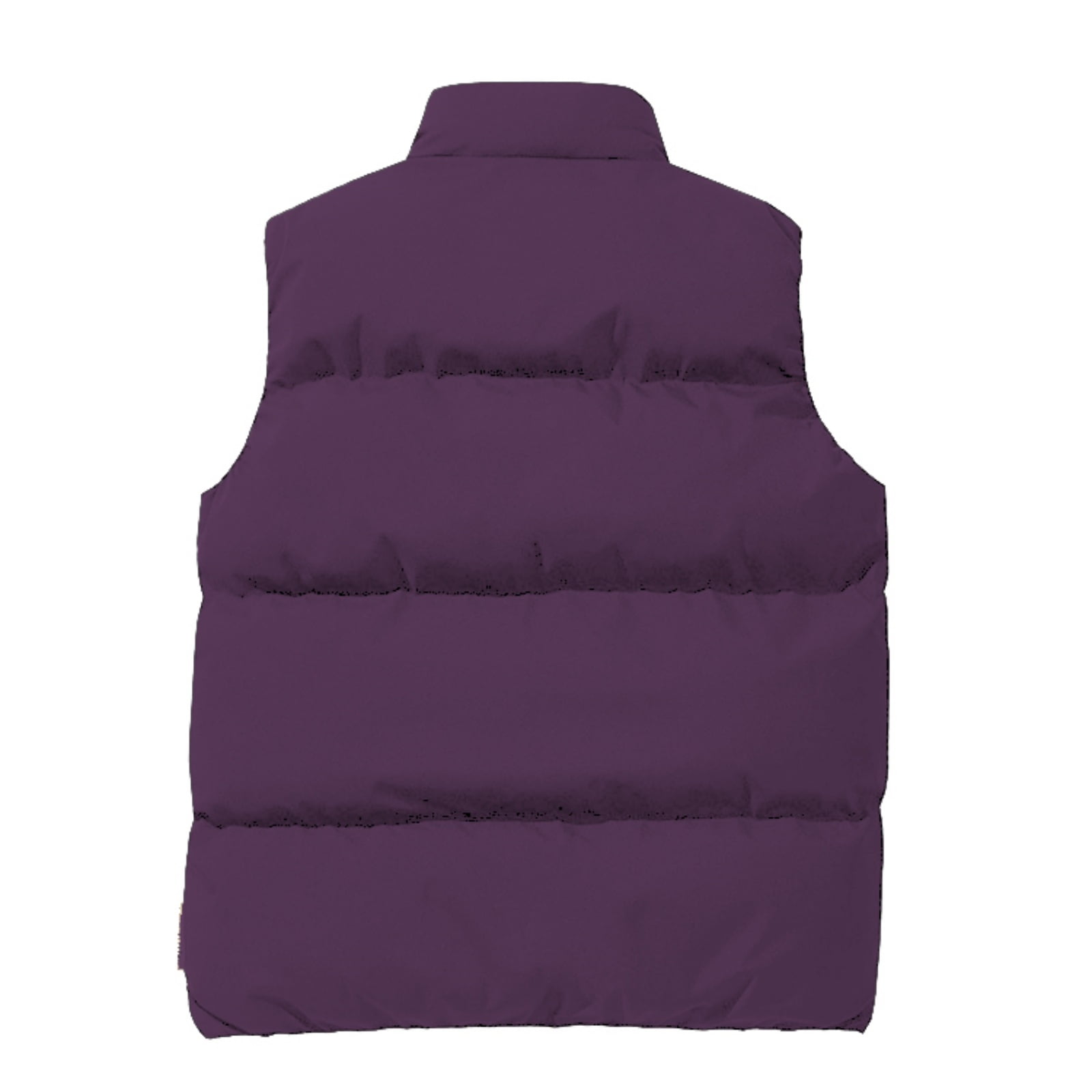 Puffer Vest Quilted Down Jacket for Men Stand Collar Quilted Down Vests Zipper Sleeveless Lightweight Down Jacket with Pockets Warm Winter Casual Puffy Coat for Running Golf Outdoor,Purple L