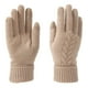 thumbnail image 1 of Guantes de invierno Wancir para mujer para clima frío, cálidos guantes de punto para mensajes de texto para mujeres y niñas con forro polar de terciopelo suave, 1 of 2