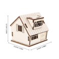 thumbnail image 2 of Miniature Wood House Model for Architectural Scene with 1 Piece Realistic Design, 2 of 5