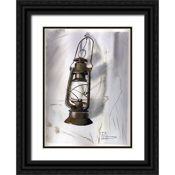 Shefranov, Olga 11x14 Black Ornate Wood Framed with Double Matting Museum Art Print Titled - Lantern