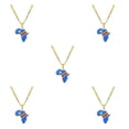 thumbnail image 1 of Maytalsory Lightweight And Comfortable Necklace Featuring Africa Map Pendant Statement Congo 5Set, 1 of 6